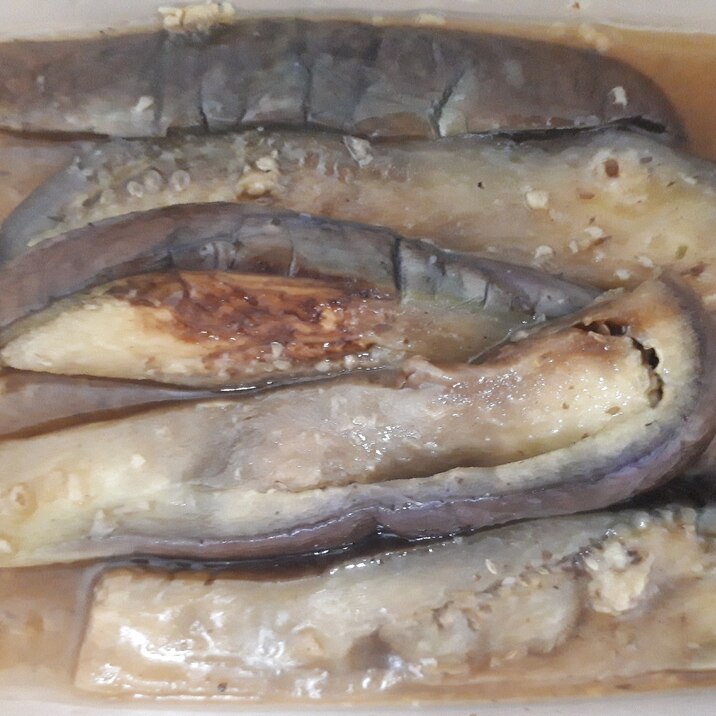 レンジで簡単!なすの煮浸し